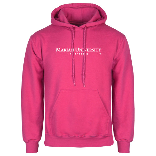  Womens Fuchsia Fleece Hoodie - Primary Mark