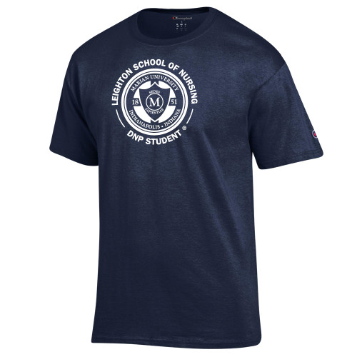  Champion Navy T Shirt - Leighton School of Nursing