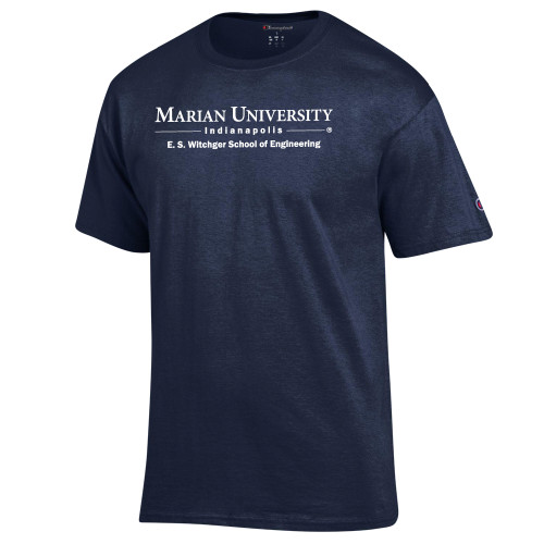  Champion Navy T Shirt - E S Witchger School of Engineering