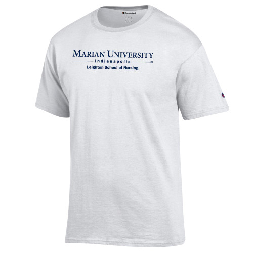  Champion White T Shirt - Leighton School of Nursing