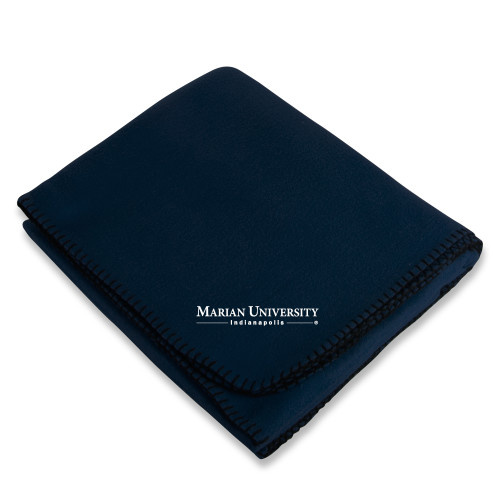  Navy Arctic Fleece Blanket - Primary Mark