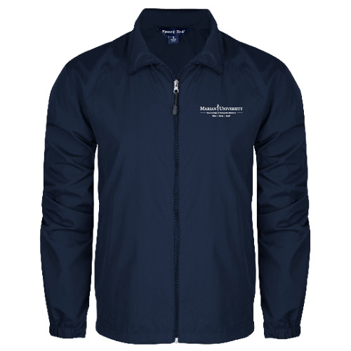  Navy Full Zip Wind Jacket - COM Alt - Mind Body Spirit