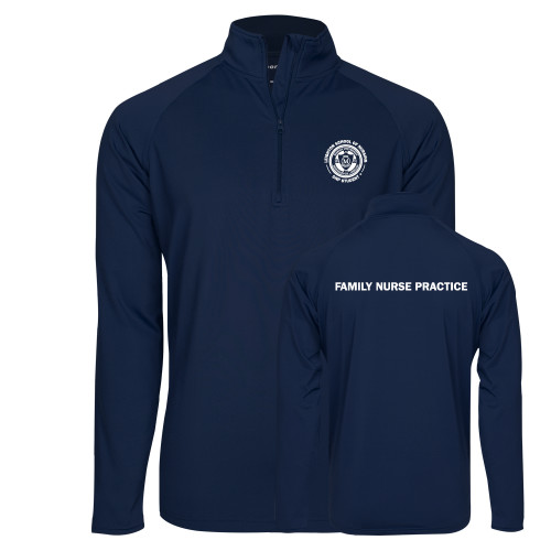  Sport Tek Navy Sport Wick Stretch 1/2 Zip Pullover - Leighton School of Nursing