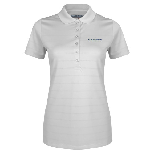  Callaway Womens White Opti Vent Polo - Primary Mark