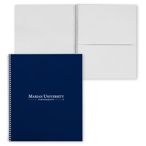  College Spiral Notebook w/Clear Coil - Primary Mark