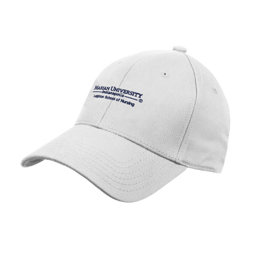  White Structured Adjustable Pro Style Hat - Leighton School of Nursing