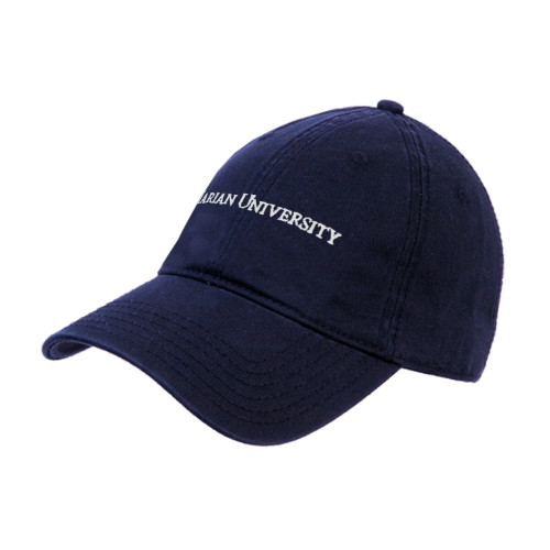  Navy Unstructured Adjustable Low Profile Hat - Marian University