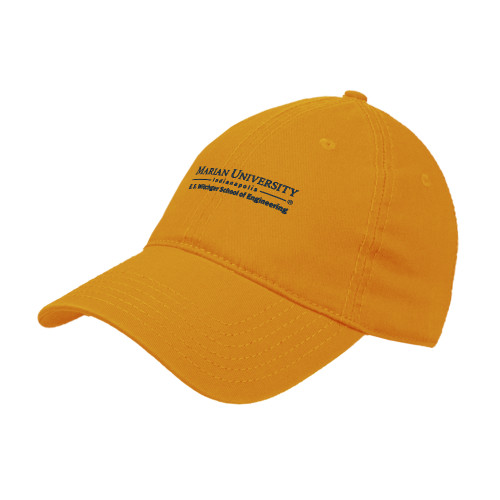  Gold Unstructured Adjustable Low Profile Hat - E S Witchger School of Engineering