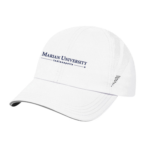  White Performance Cap - Primary Mark