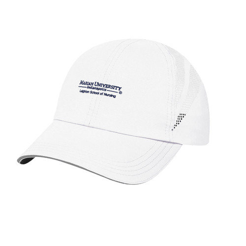  White Performance Cap - Leighton School of Nursing
