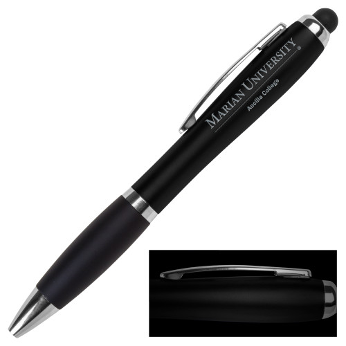  LIGHT UP LOGO Black Stylus Pen - Ancilla College Engraved