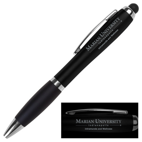  LIGHT UP LOGO Black Stylus Pen - Intramurals and Wellness Engraved