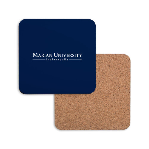  Hardboard Coaster w/Cork Backing - Primary Mark