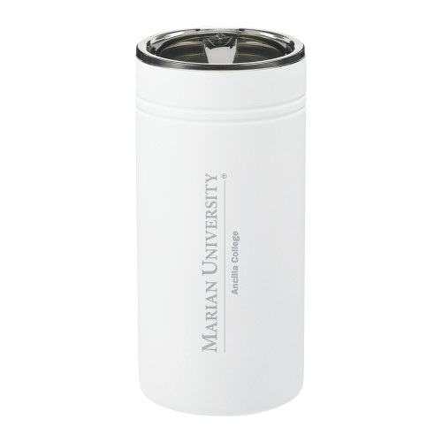  Sherpa Vacuum White Tumbler & Insulator 12oz - Ancilla College Engraved