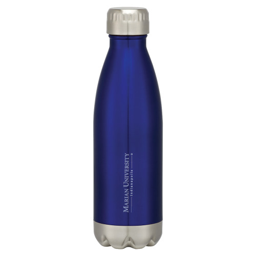  Swig Stainless Steel Blue Bottle 16oz - Primary Mark  Engraved