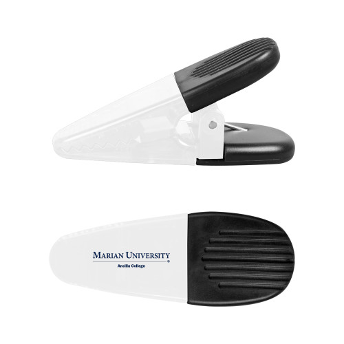  White Crocodile Clip/Magnet - Ancilla College