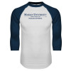 Thumbnail image for  White/Navy Raglan Baseball T Shirt