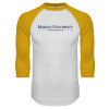 Thumbnail image for  White/Gold Raglan Baseball T Shirt