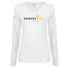 Thumbnail image for  Womens White Long Sleeve V Neck Tee