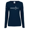 Thumbnail image for  Womens Navy Long Sleeve V Neck Tee