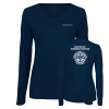 Thumbnail image for  Womens Navy Long Sleeve V Neck Tee