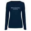 Thumbnail image for  Womens Navy Long Sleeve V Neck Tee