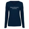 Thumbnail image for  Womens Navy Long Sleeve V Neck Tee