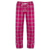 Thumbnail image for  Womens Dark Fuchsia/White Flannel Pajama Pant