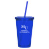 Thumbnail image for  Madison Double Wall Blue Tumbler w/Straw 16oz