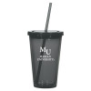 Thumbnail image for  Madison Double Wall Charcoal Tumbler w/Straw 16oz