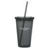 Thumbnail image for  Madison Double Wall Charcoal Tumbler w/Straw 16oz
