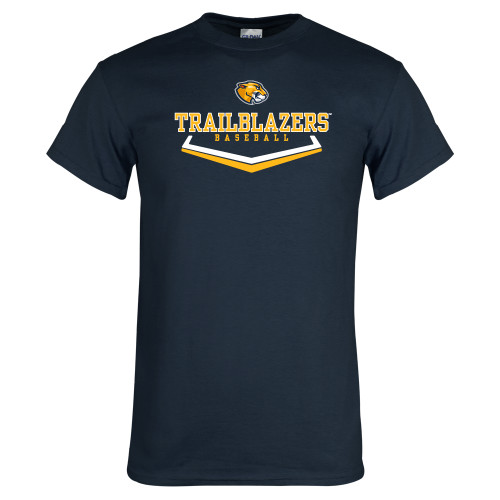  Navy T Shirt - Baseball Plate Design