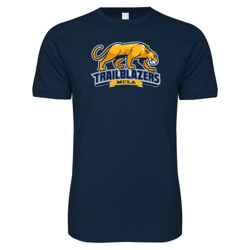 Next Level Navy SoftStyle T Shirt - Primary Mark
