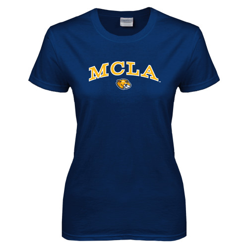  Womens Short Sleeve Navy Tee - Arched MCLA