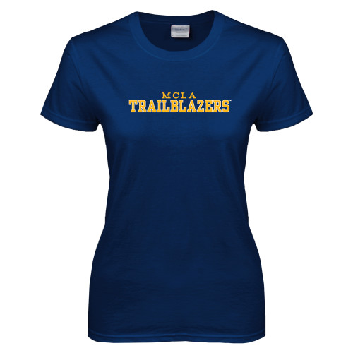  Womens Short Sleeve Navy Tee - MCLA Trailblazers