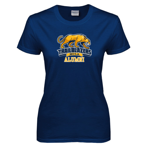  Womens Short Sleeve Navy Tee - Alumni