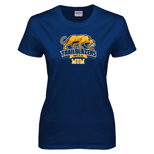  Womens Short Sleeve Navy Tee - Mom