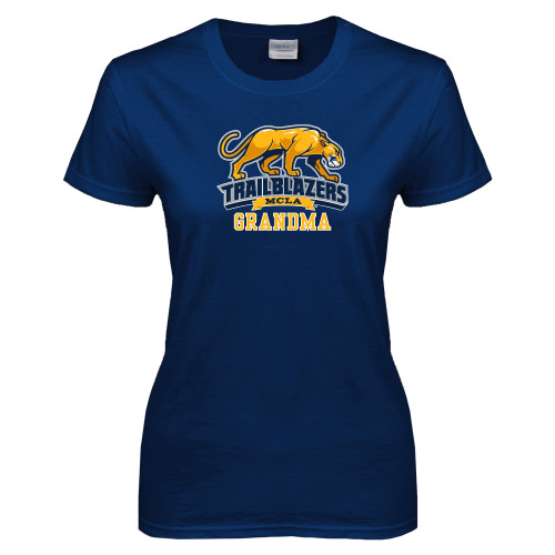  Womens Short Sleeve Navy Tee - Grandma
