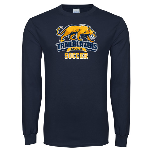  Navy Long Sleeve T-Shirt - Soccer