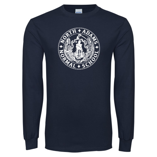  Navy Long Sleeve T-Shirt - Normal School Seal