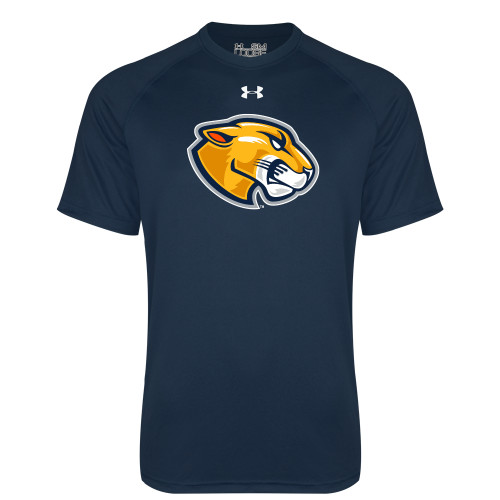  Under Armour Navy Tech Tee - Mascot Head