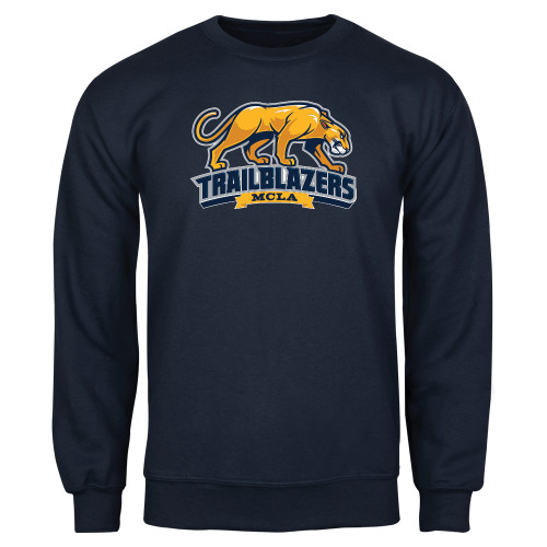  Navy Fleece Crew - Primary Mark