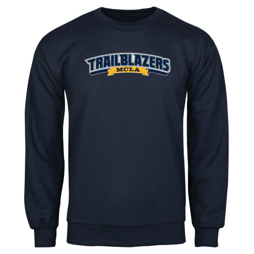  Navy Fleece Crew - Wordmark