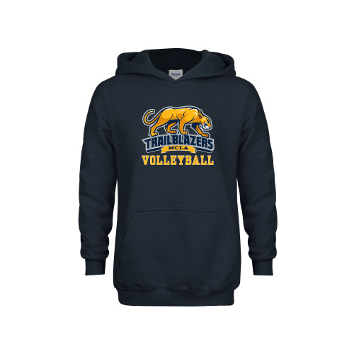  Youth Navy Fleece Hoodie - Volleyball