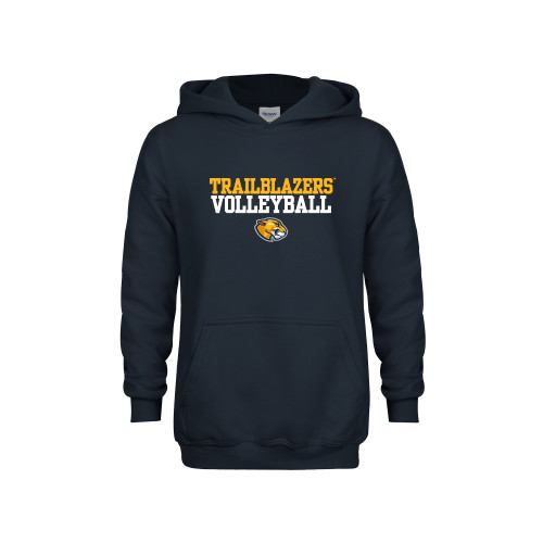 Youth Navy Fleece Hoodie - Volleyball Workmark