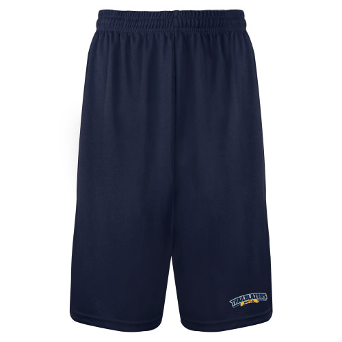  Navy Performance Classic 9 Inch Short - Wordmark