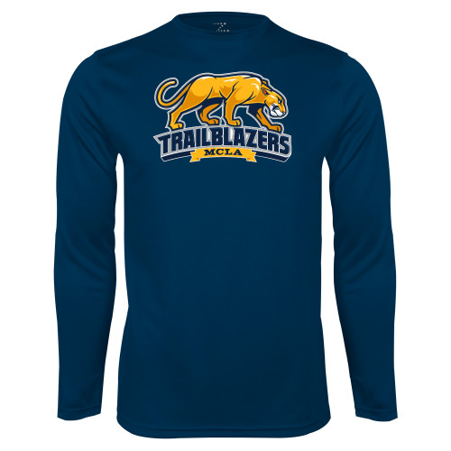  Navy Performance Long Sleeve Shirt - Primary Mark