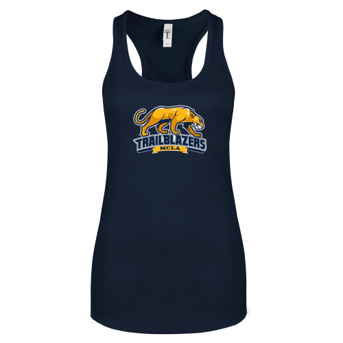  Next Level Womens Navy Racerback Tank  - Primary Mark