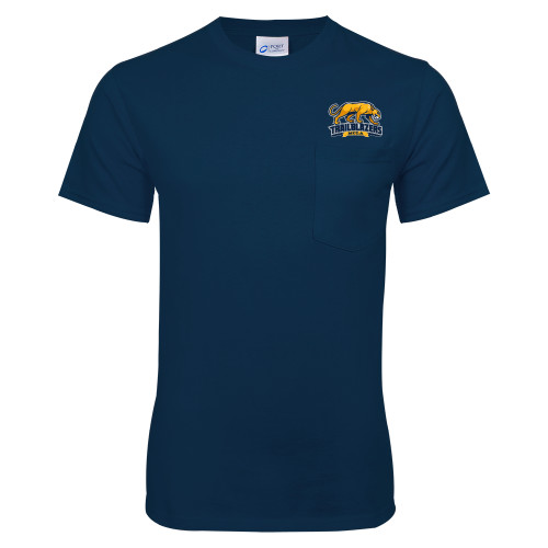  Navy T-Shirt w/Pocket - Primary Mark