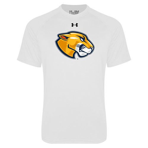  Under Armour White Tech Tee - Mascot Head